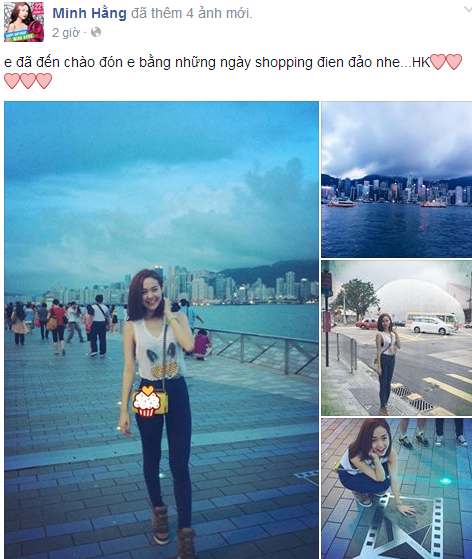 Nhân dịp sinh nhật, Bé Heo Minh Hằng tự thưởng cho mình chuyến du lịch Hồng Kông.